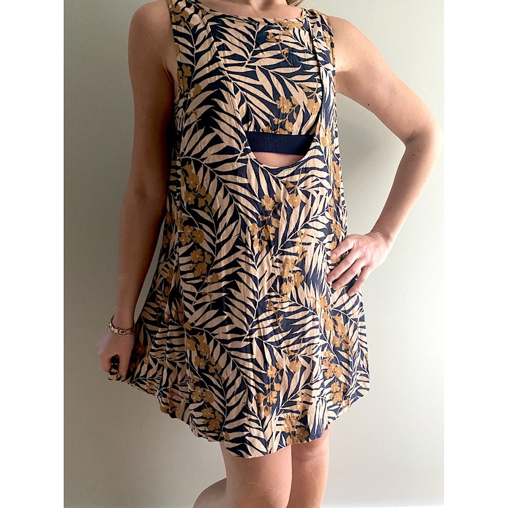 Free People Intimately Tropical Palm Bra Insert Dress